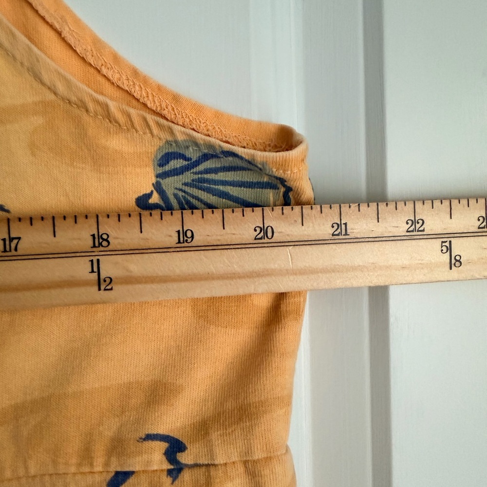 ZIP CODE Women’s Cotton Print Yellow Fish Shell Maxi Dress Sz XL - Picture 3 of 4